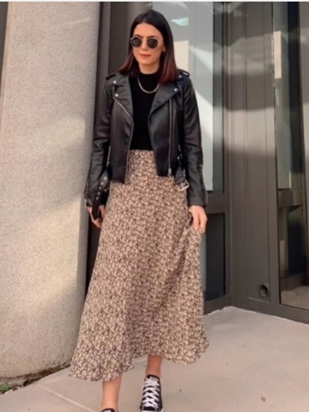 Zara Boho Floral Long Skirt XL